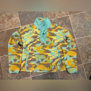 The North Face Women's Cragmont Fleece 1/4 Snap Jacket Camo  Size Extra Small